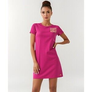 Calvin Klein Pink Dress Women's Size Medium Stretch Casual Sparkly